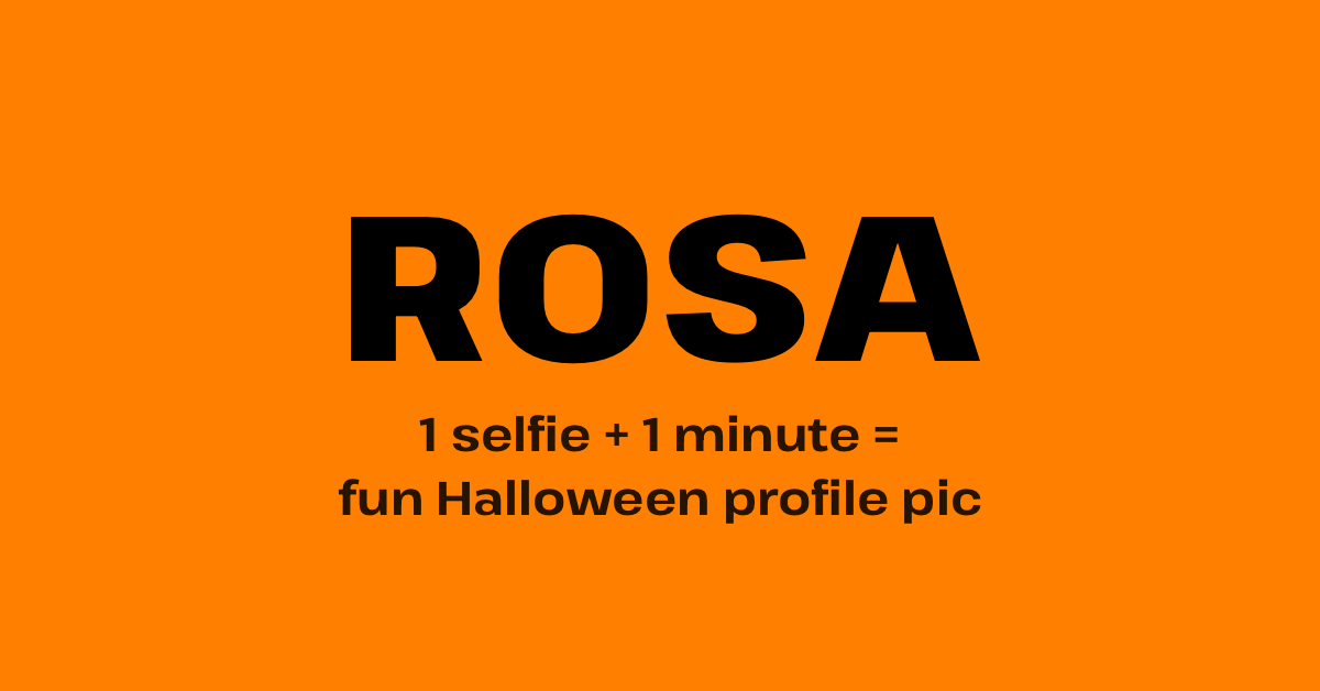 AI Halloween profile pic generator | ROSA